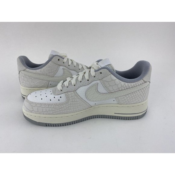 Nike Air Force 1 07 White Python Women's Sneakers Shoes Grey Snake DX2678 100 - Picture 12 of 12